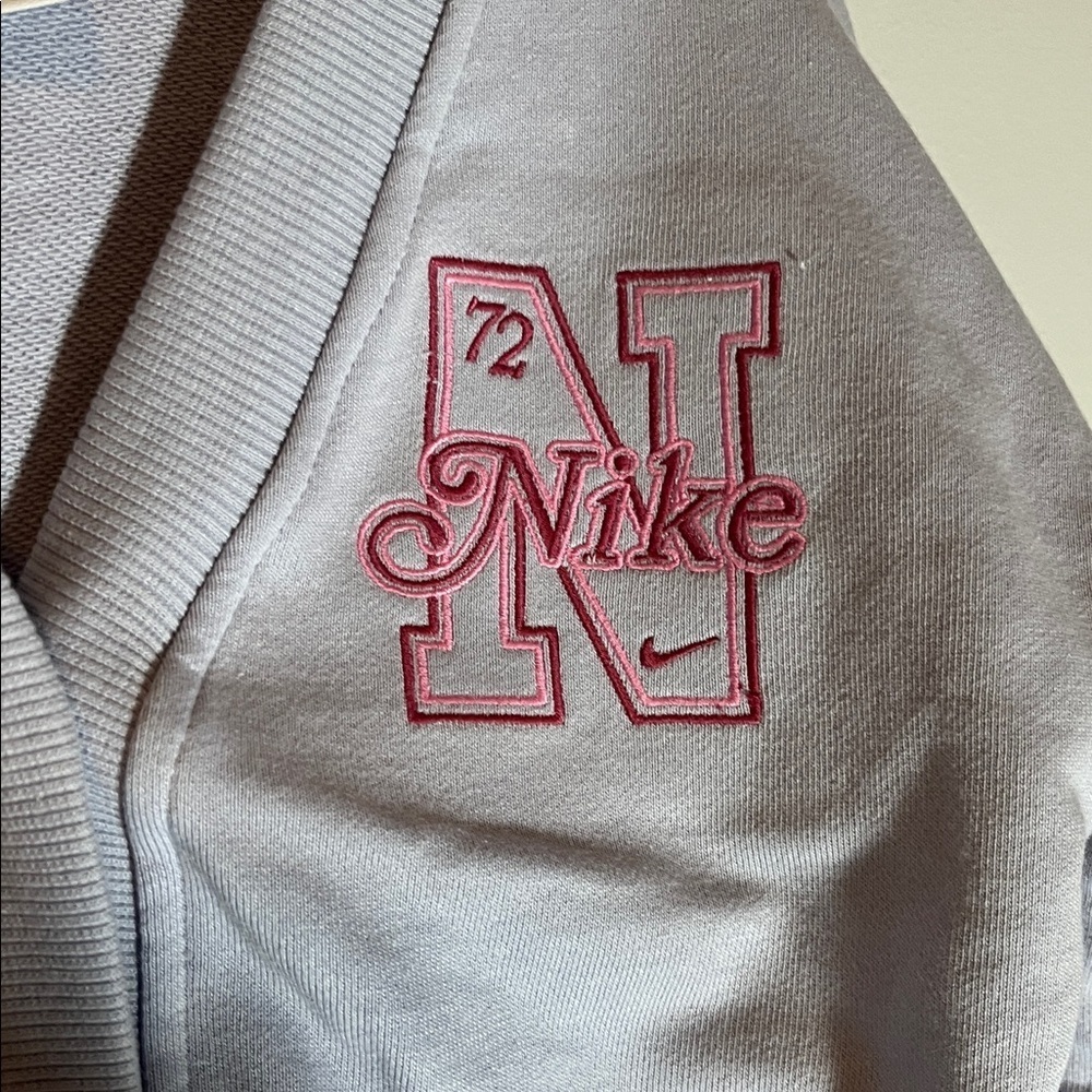 Nike Kids' Lavender Hoodie and Maroon Skort set - Picture 2 of 8